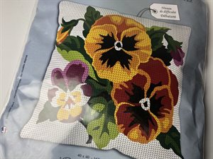 Broderi kit - fine blomster